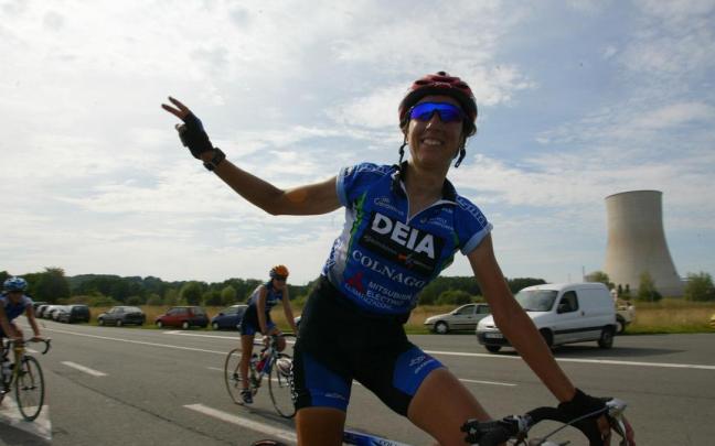 Joane Somarriba, conocida popularmente como la Induráin y la Armstrong del ciclismo femenino.