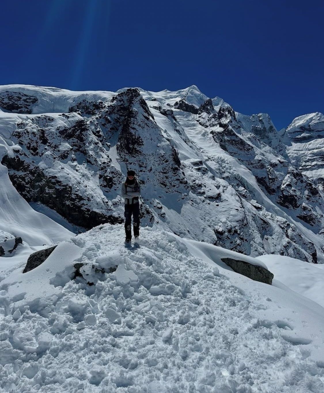 El elantxobetarra en el Mera Peak (6.476 m), en 2025.