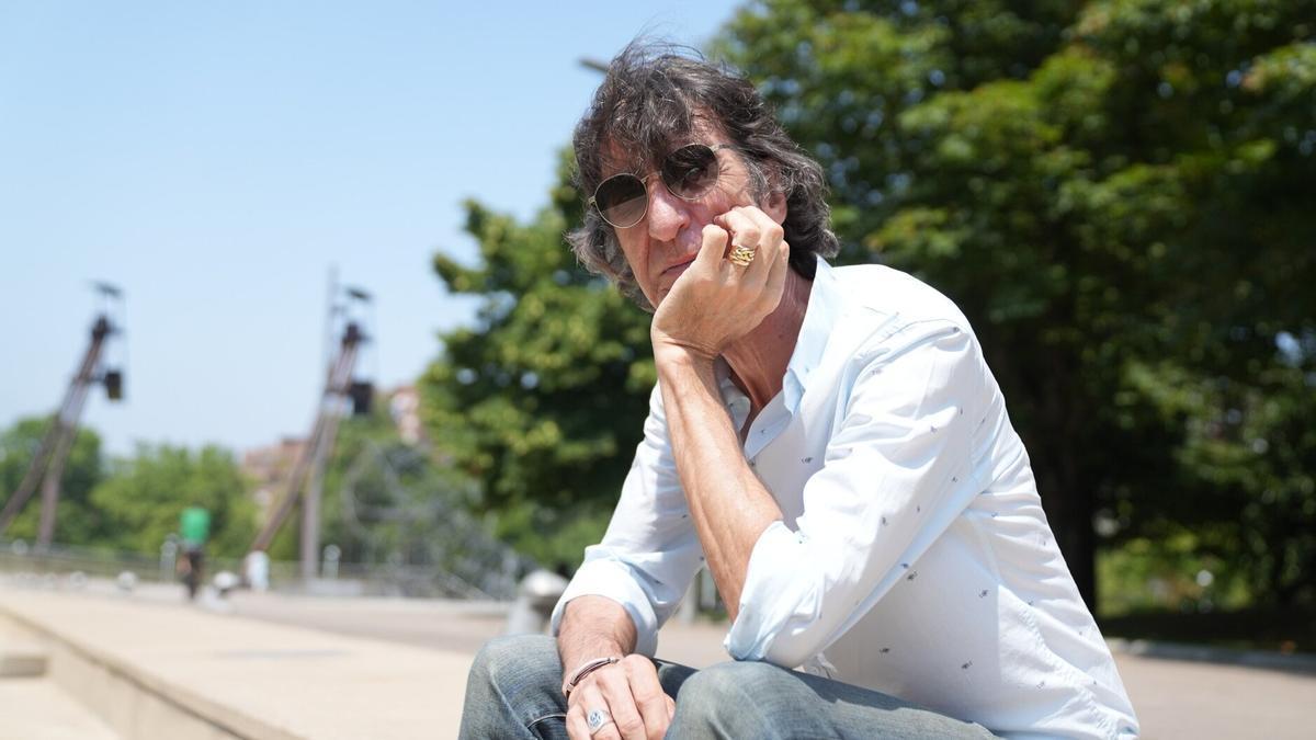 Benjamín Prado en su reciente visita a Bilbao ara presentar su última obra.