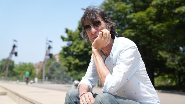 Benjamín Prado en su reciente visita a Bilbao ara presentar su última obra.
