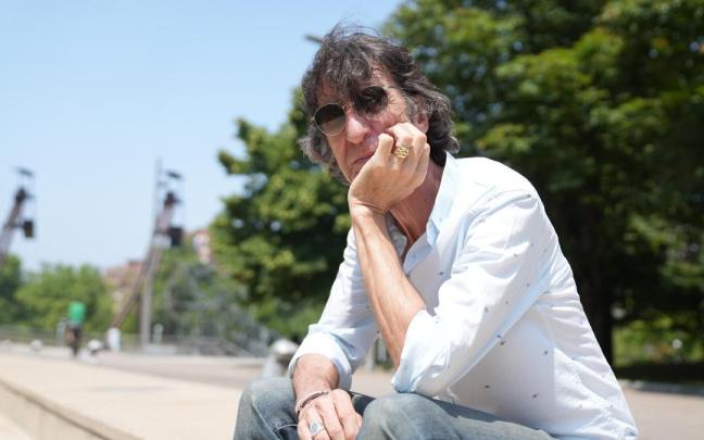 Benjamín Prado en su reciente visita a Bilbao ara presentar su última obra.