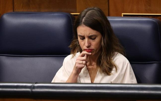 Irene Montero, en una sesión en el Congreso.
