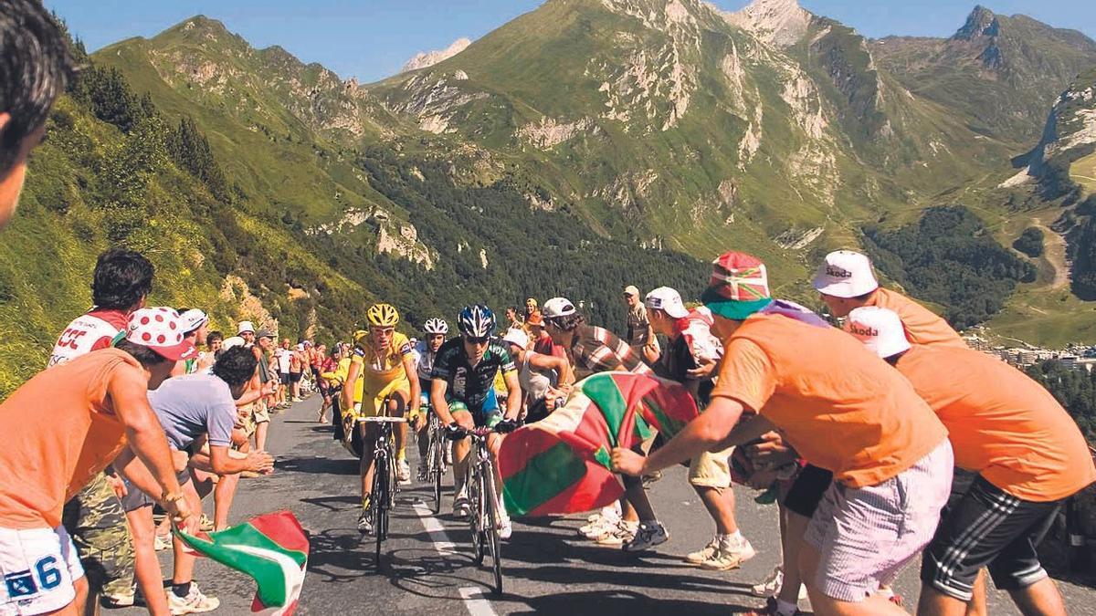 La afición vasca en el Tour.
