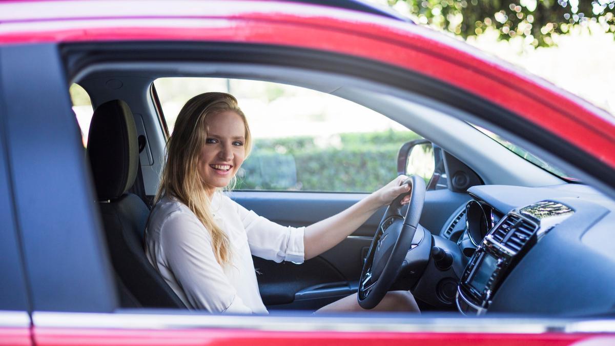 Conductora joven.