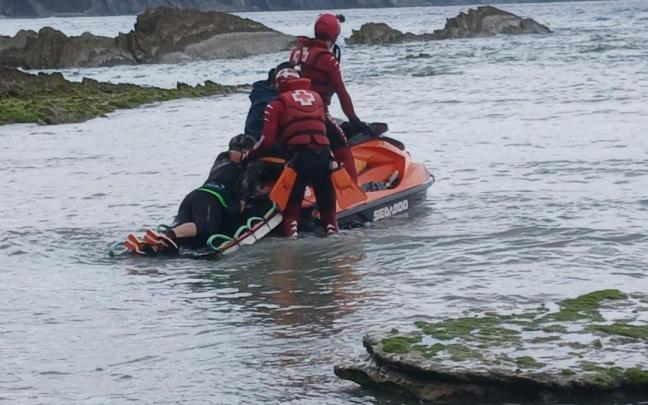 El grupo ha tenido que ser auxiliado por varios recursos de emergencias trasladados al lugar