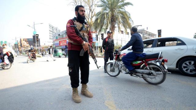 Talibanes en una foto de archivo