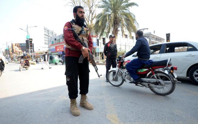 Talibanes en una foto de archivo