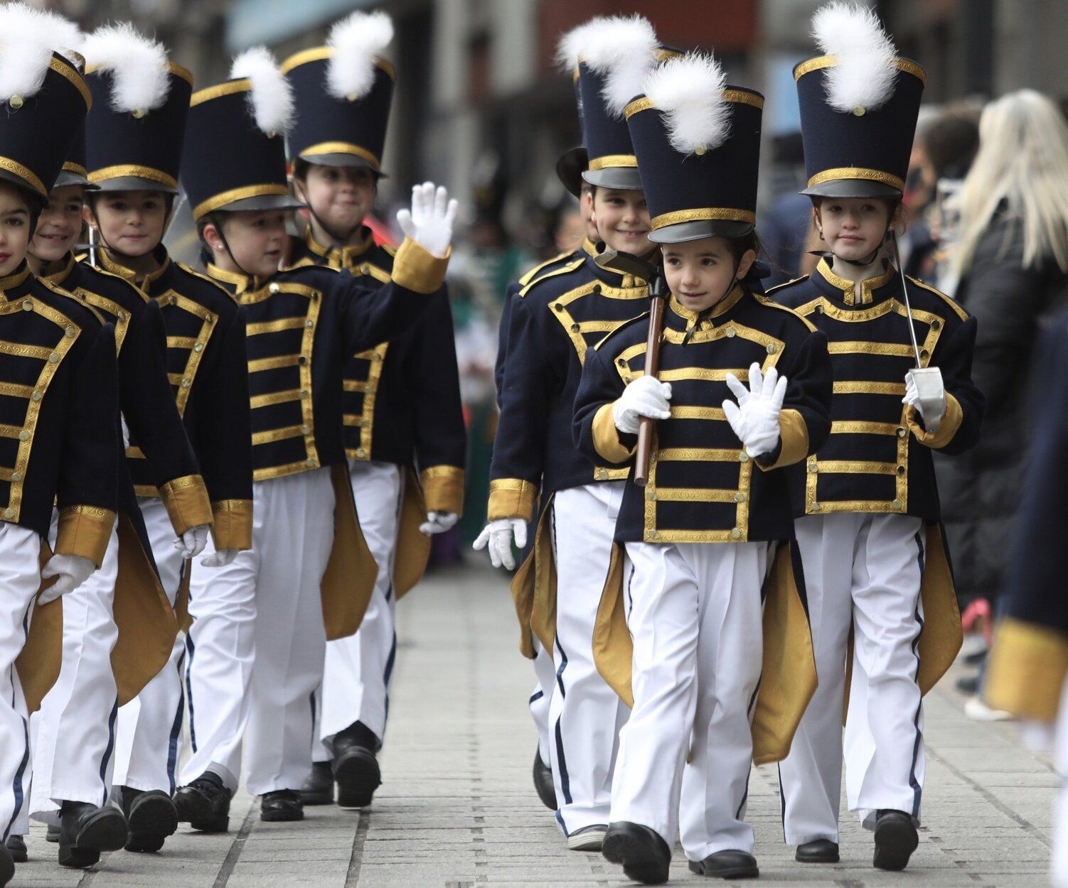 Tamborrada infantil en el Día de San Sebastián.