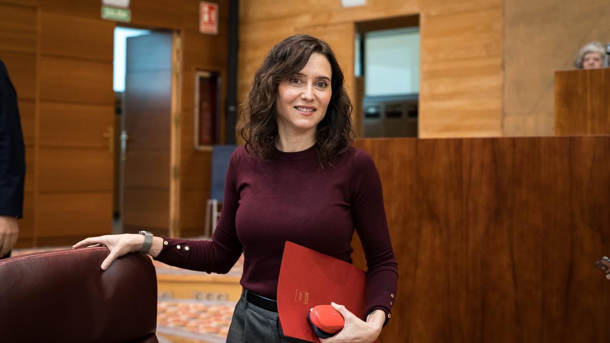 La presidenta de la Comunidad de Madrid, Isabel Díaz Ayuso.