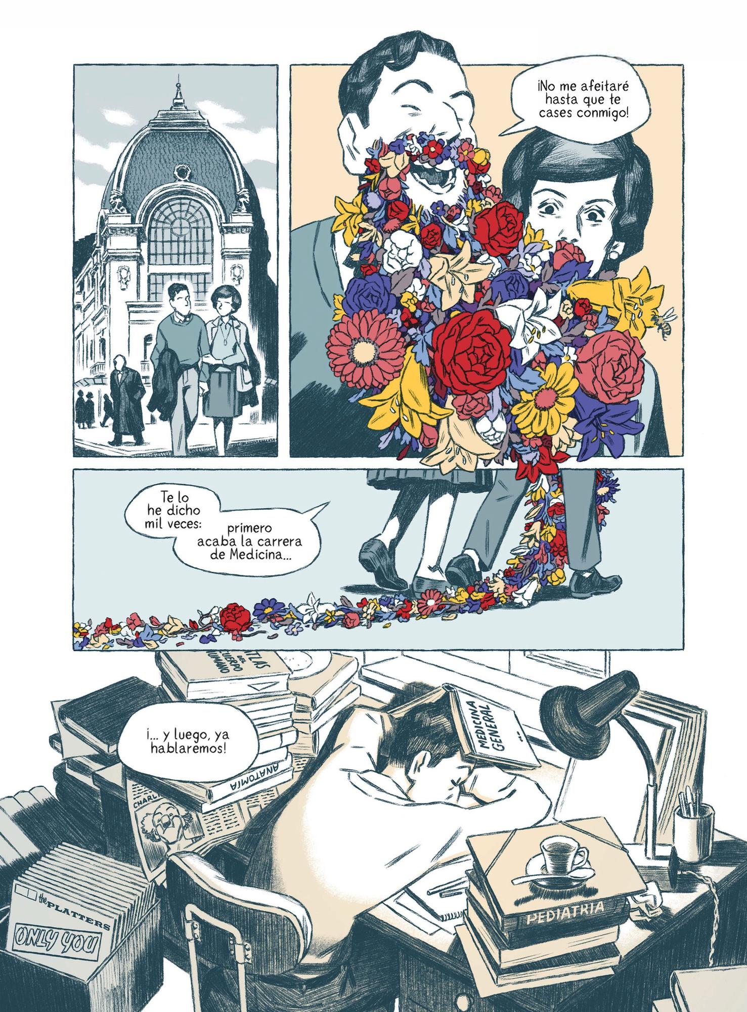 Una viñeta del cómic 'Yo no soy Mikel Laboa'.