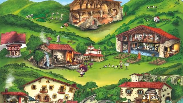 Imagen correspondiente al mes de junio que el calendario de NOTICIAS DE GIPUZKOA, diseñado por Argote, dedica a Urola Garaia.