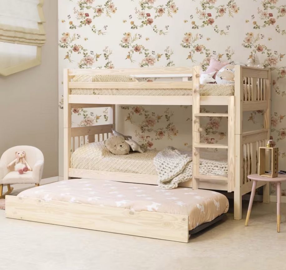 Litera y cama nido, un diseño para tres.