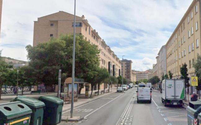 Tramo de Macelo Celayeta en el que ha ocurrido el atropello.