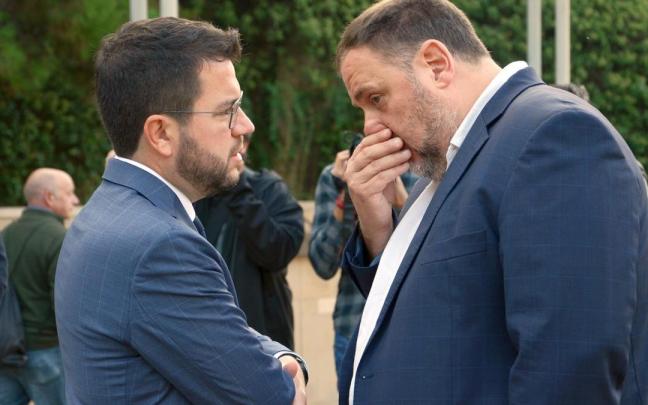 Pere Aragonès y Oriol Junqueras han compartido análisis tras los resultados electorales de las municipales.