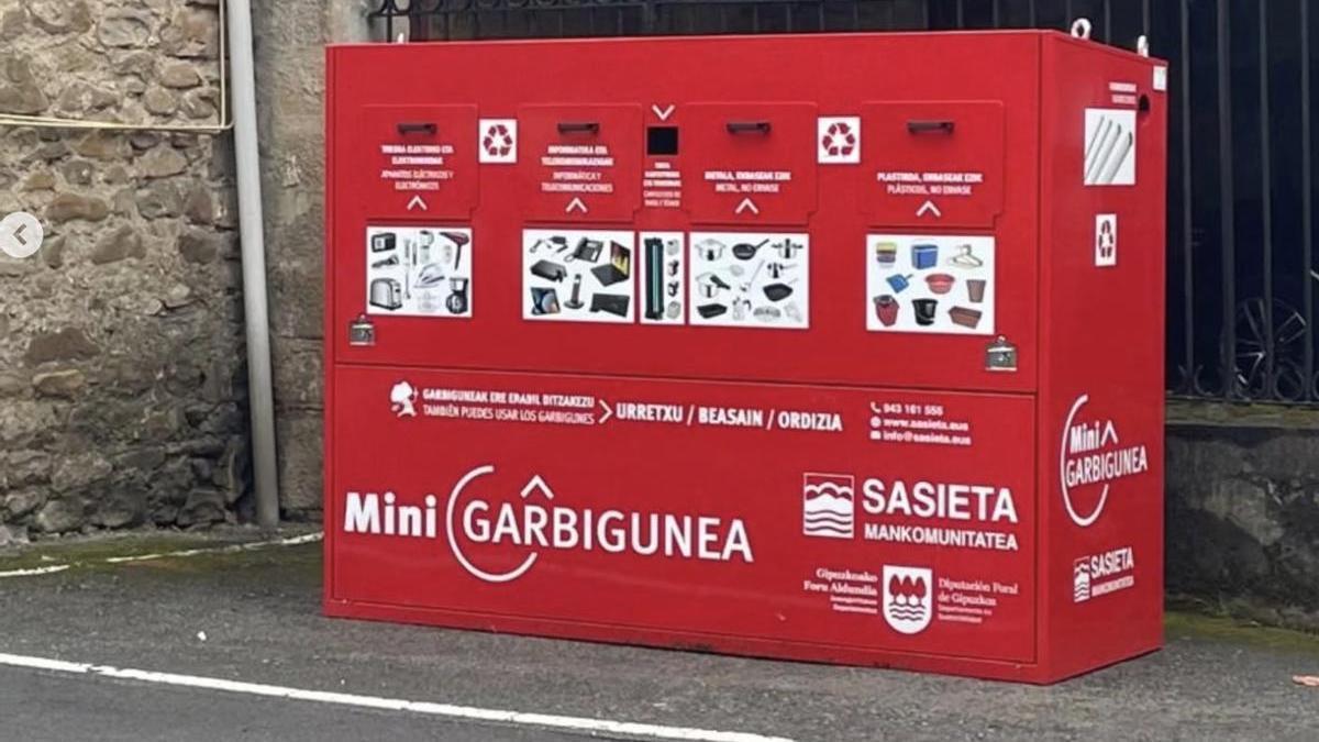 Idiazabalgo minigarbigunea.