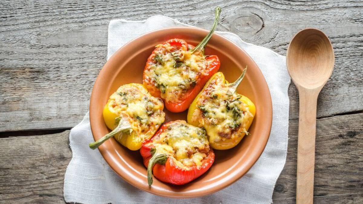Pimientos rellenos de carne
