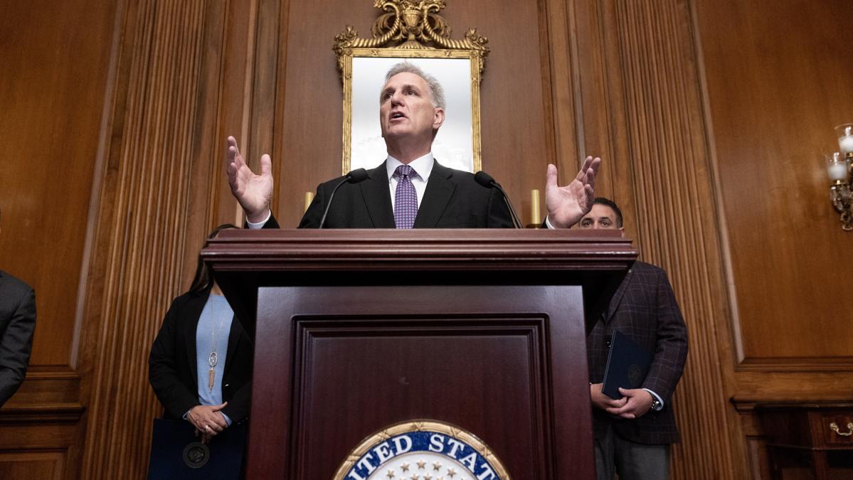 Kevin McCarthy, líder del Partido Republicano en la Cámara de Representantes de EEUU.