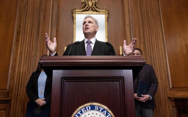 Kevin McCarthy, líder del Partido Republicano en la Cámara de Representantes de EEUU.