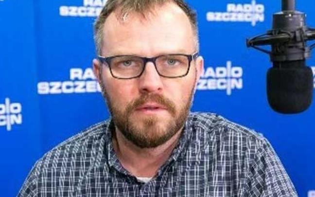 El editor jefe de la emisora de radio estatal Radio Szczecin, Tomasz Duklanowski.
