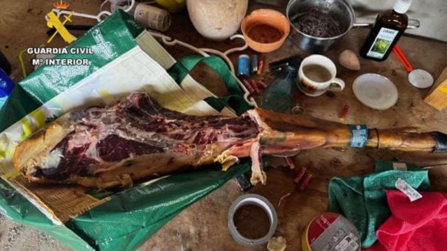 Así encontraron el jamón robado.