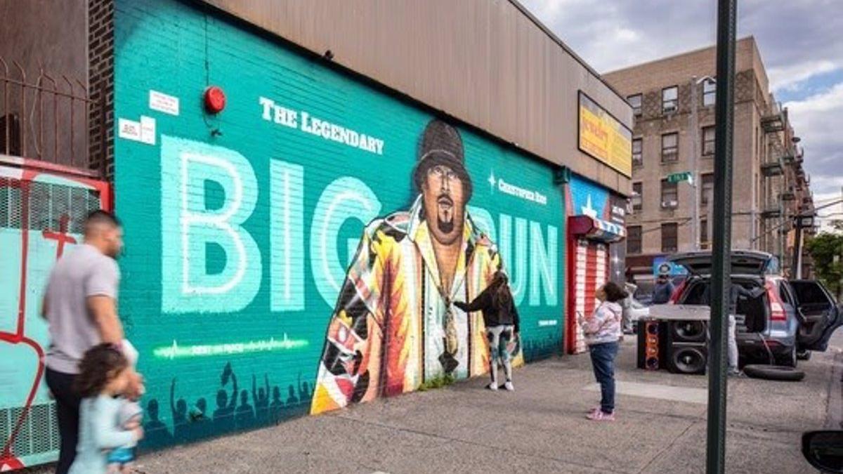 Uno de los murales en el barrio neoyorkino