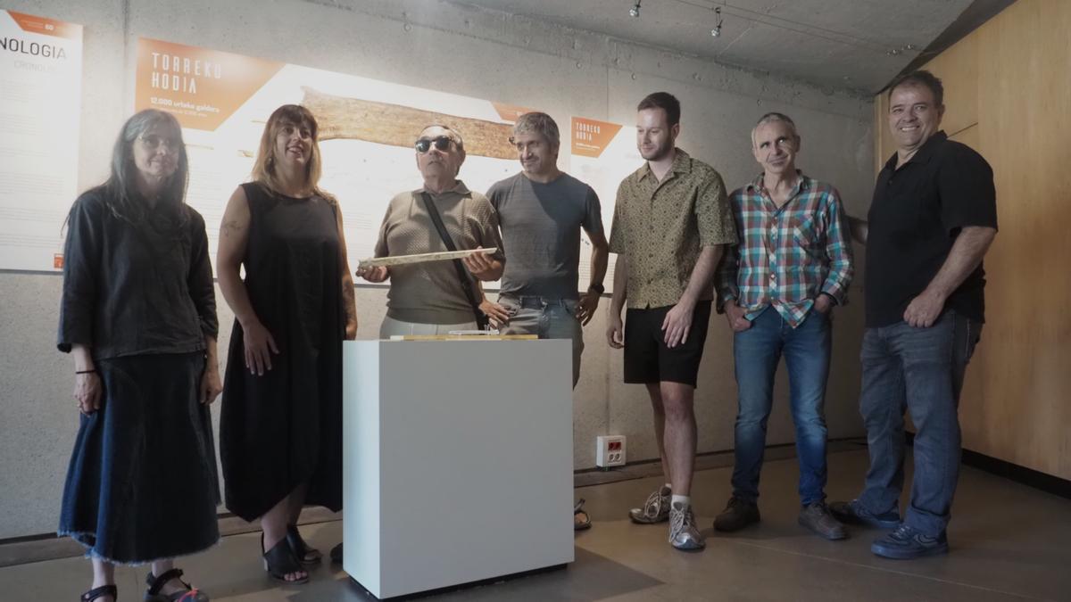 Apertura de la muestra sobre el Tubo de Torre, que se podrá visitar hasta finales del presente año en el museo Ekainberri.