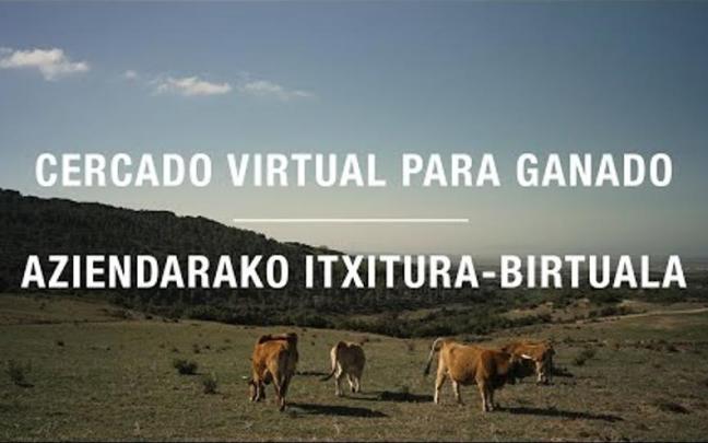 Sistema de cercado virtual para ganado en Ujué. Sistema de cercado virtual para ganado en Ujué.