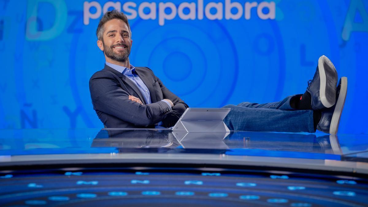 Roberto Lean en el plató de Pasapalabra