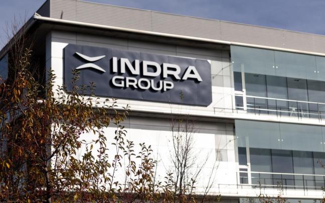 Fachada de la sede de Indra.