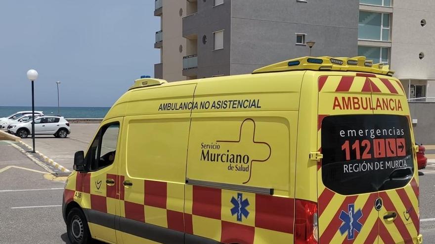 Imagen de una ambulancia, Murcia.