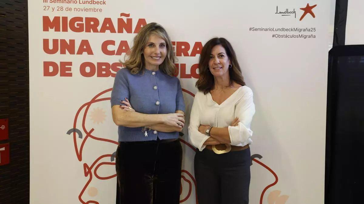 Eva Ortega y Rocío Blein, pacientes con migraña.