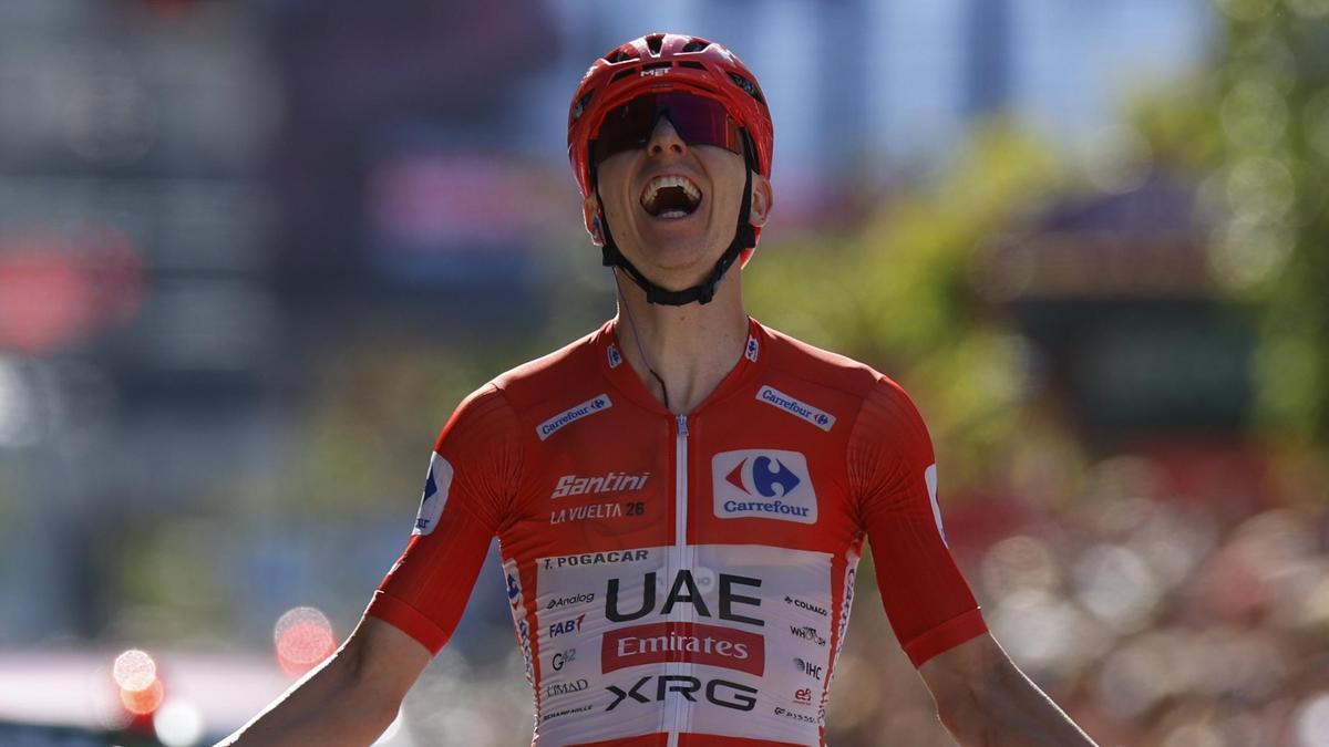 Victoria de Pogacar en la etapa con final en Andorra.