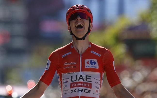 Victoria de Pogacar en la etapa con final en Andorra.