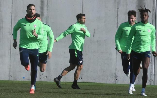 Entrenamiento del Athletic en Lezama Entrenamiento del Athletic en Lezama