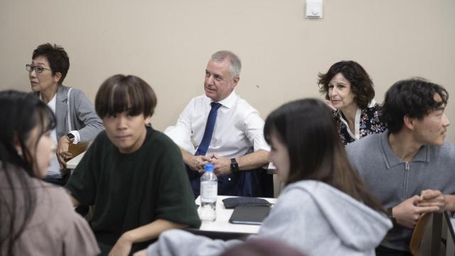Urkullu ha participado en un encuentro con estudiantes japoneses que aprenden euskara.