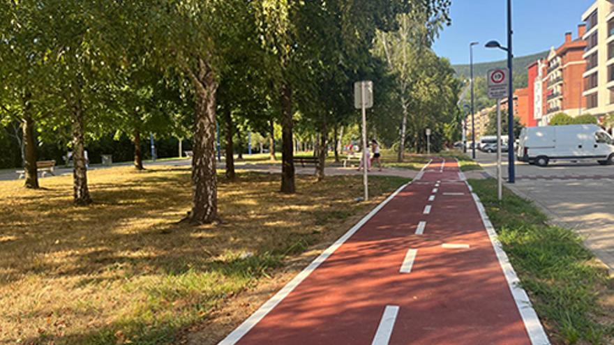 Trazado del nuevo tramo de bidegorri de Etxebarri