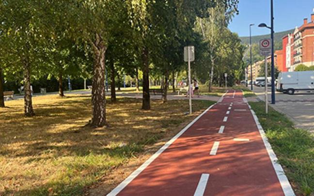 Trazado del nuevo tramo de bidegorri de Etxebarri