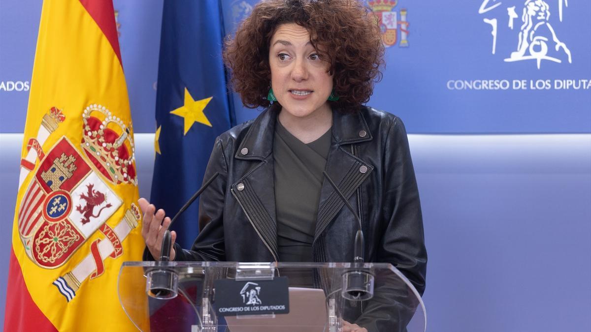 La portavoz de Sumar en el Congreso, Aina Vidal.