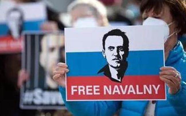 Manifestación en Alemania para reclamar la liberación en Rusia del opositor Alexei Navalni