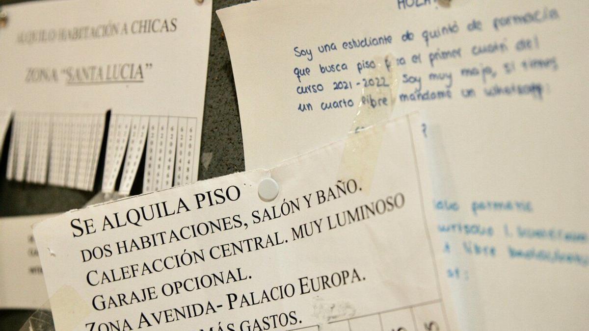 Anuncios de pisos de alquiler en Vitoria.