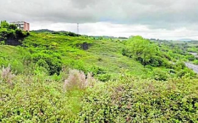 La zona de Esnabide, cerca del barrio de Beraun..