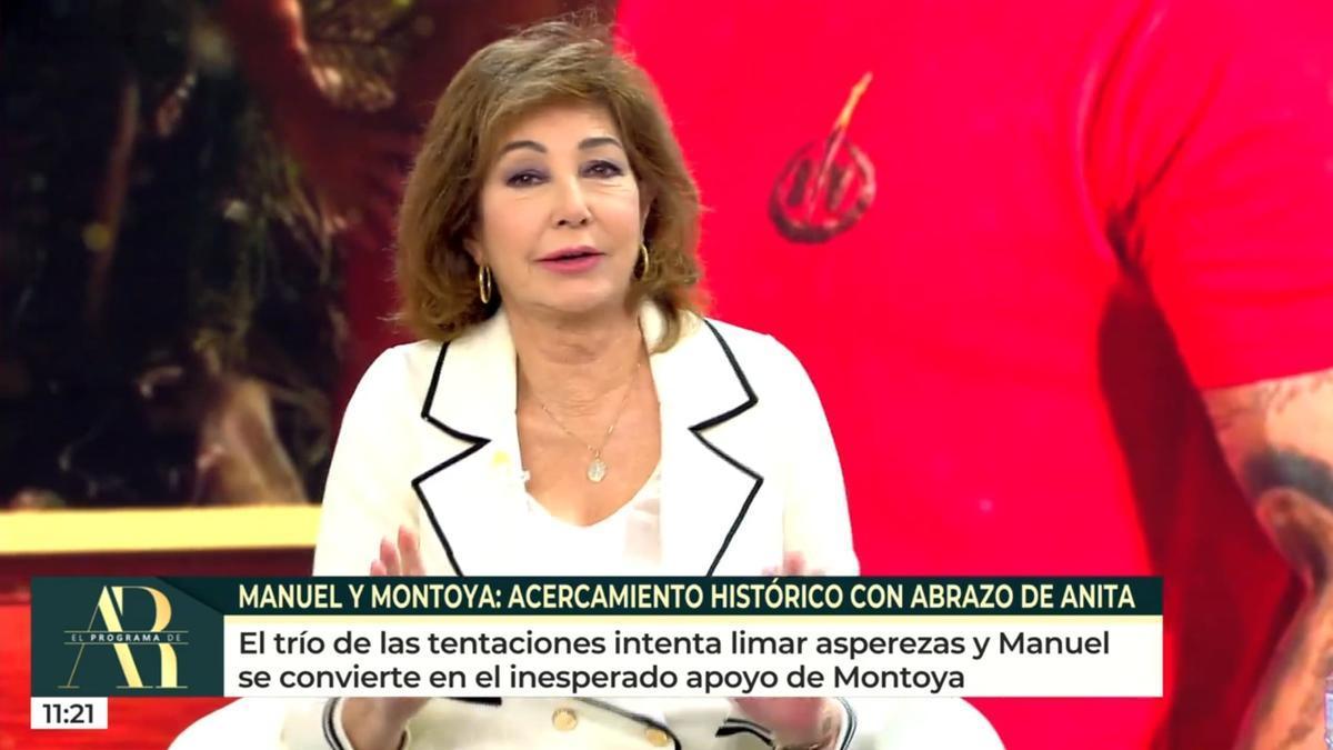 Ana Rosa Quintana, este lunes en el programa (como todos) que lleva su nombre.