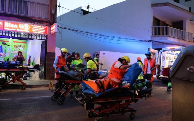 Se derrumba un restaurante en la playa de Palma