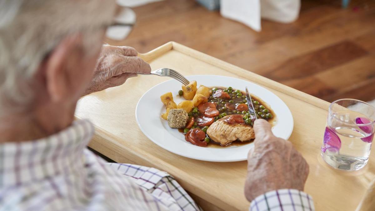 Imagen de un plato saludable rico en proteínas.