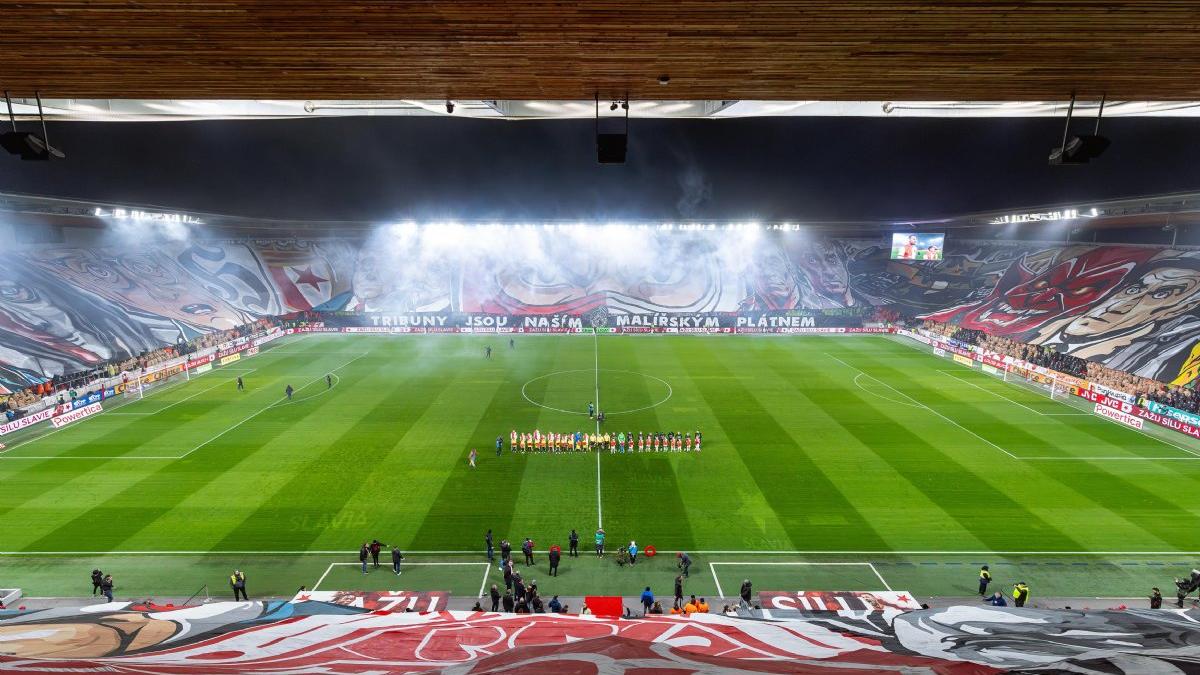 Aspecto actual del Fortuna Arena, estadio del rival rojiblanco. / SLAVIA PRAHA