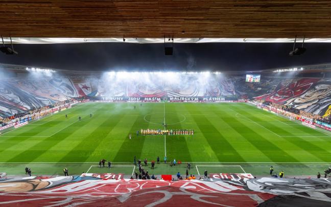 Aspecto actual del Fortuna Arena, estadio del rival rojiblanco. / SLAVIA PRAHA