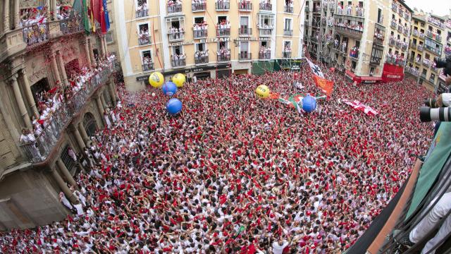 Chupinazo de San Fermín. Foto: Ayuntamiento de Pamplona