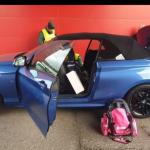 Imagen del coche inspeccionado en el Puerto | Guardia Civil Bizkaia