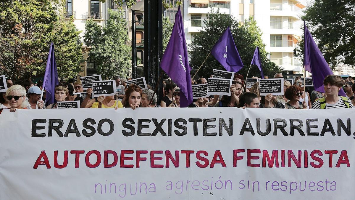 Concentración de los movimientos feministas contra las agresiones sexuales Gorka Estrada