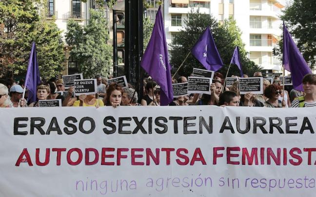 Concentración de los movimientos feministas contra las agresiones sexuales Gorka Estrada